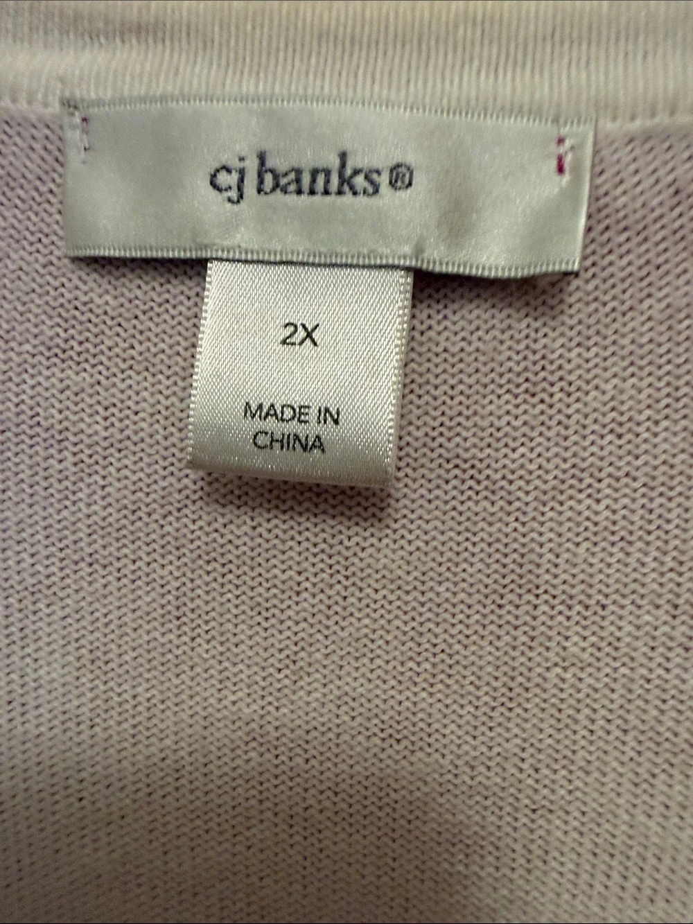 CJ Banks Pink Floral Cardigan. 2X - Picture 3 of 5